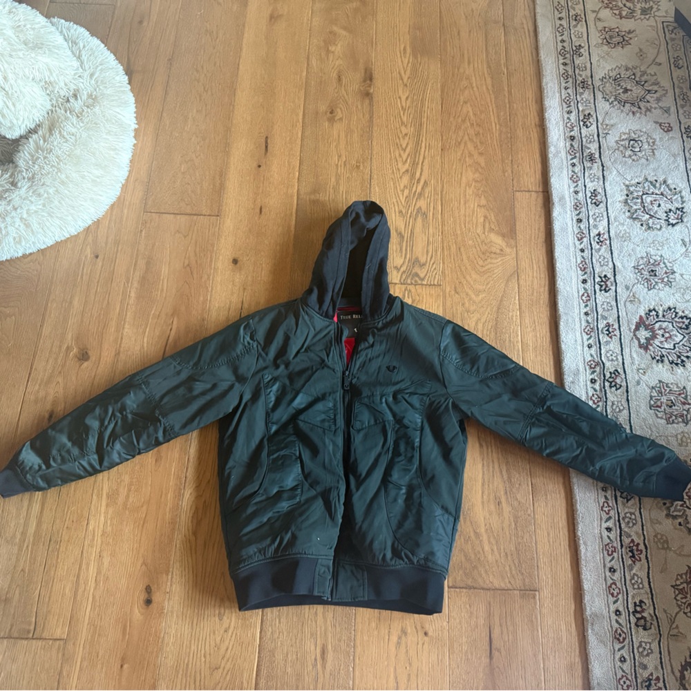 True Religion Dark Green Hooded Jacket